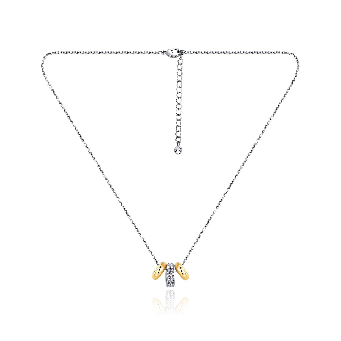 Collier Trio, bicolor gold