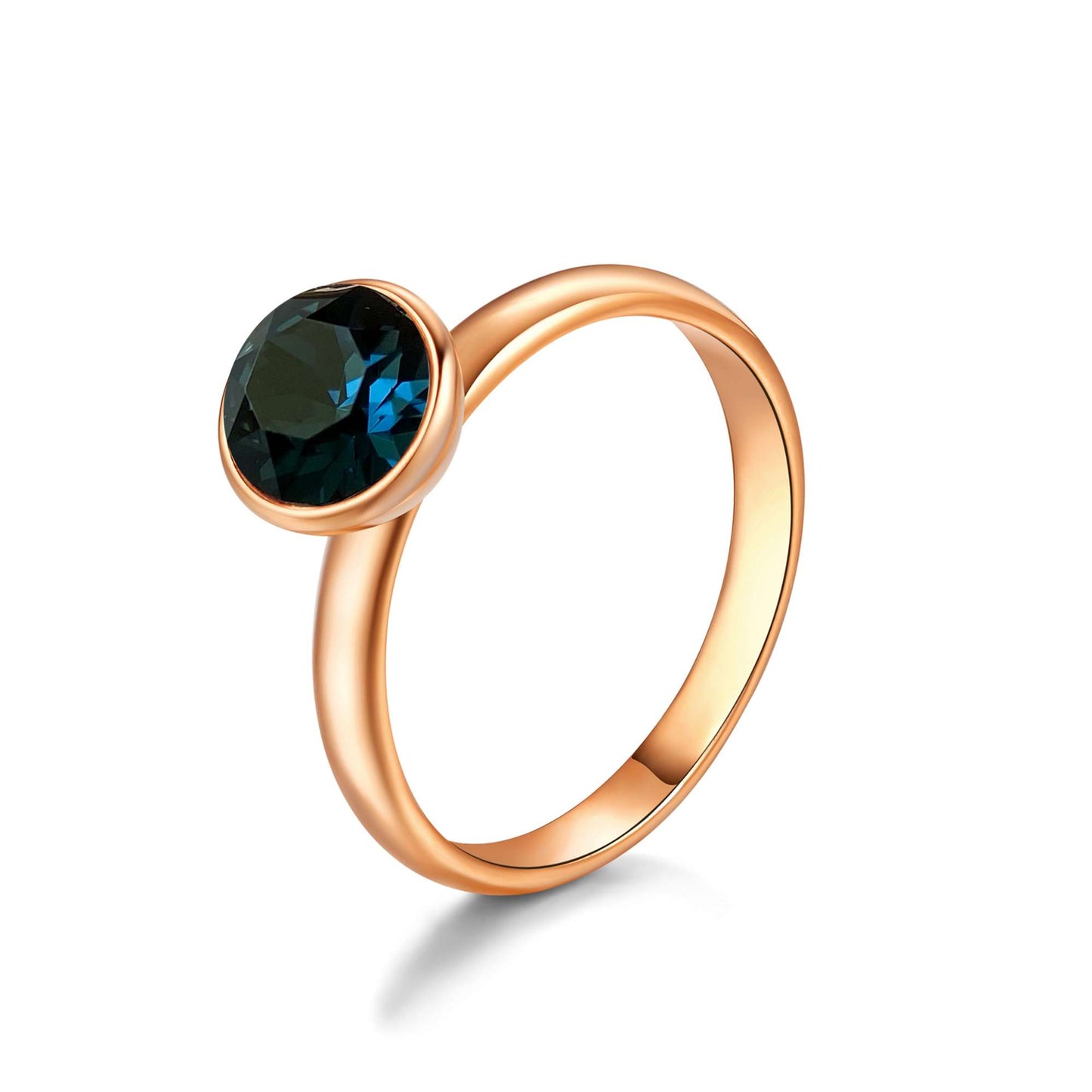 Ring Singular, rotgold blau