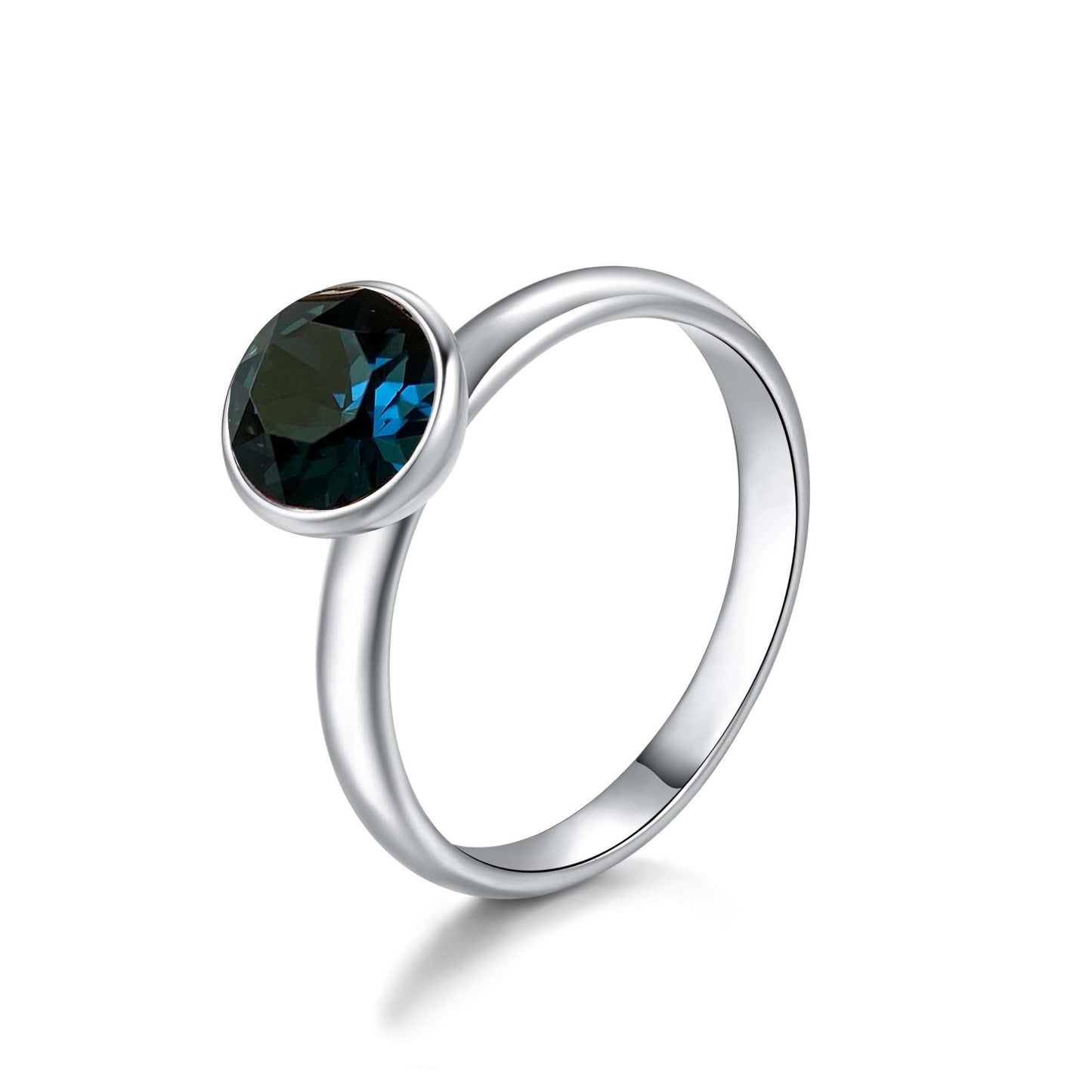 Ring Singular, silber blau